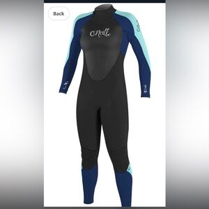 O'Neil Epic Women's 4/3 Full Wetsuit  Black and Blue size XS